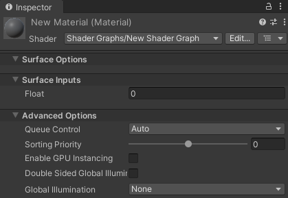 [Unity 3D] Shader Graphを使ったマテリアルのSurface Inputsの値をスクリプトから変更できないときの対処法。